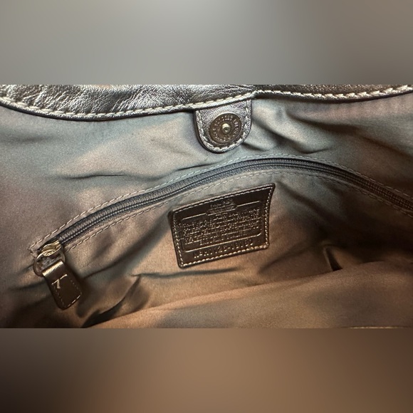 Coach Madison Scarf Print Sequin Shoulder Bag - Picture 11 of 11